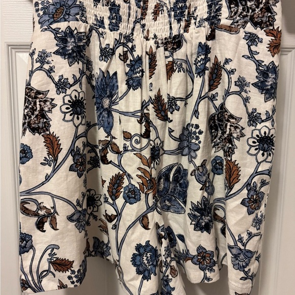 Rachel Zoe White and Blue Puff Sleeve Jumpsuit - Picture 6 of 10